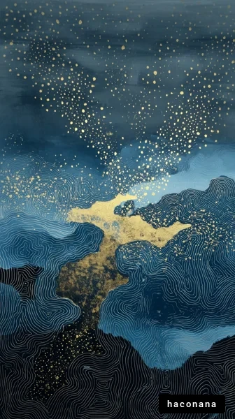 抽象的な星空の風景