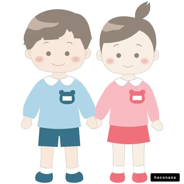 仲良く手をつなぐ子供たち