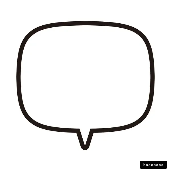 空白の吹き出しアイコン