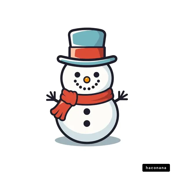 かわいい雪だるま