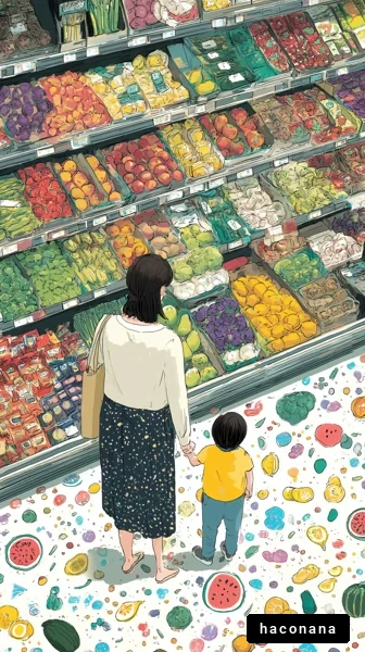 スーパーマーケットでの買い物