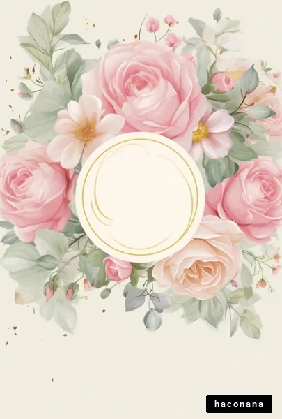 華やかな花の背景デザイン