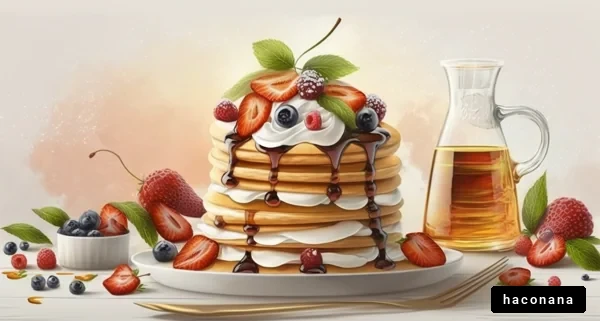 ふわふわパンケーキの盛り合わせ