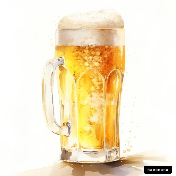 泡立つビールのグラス