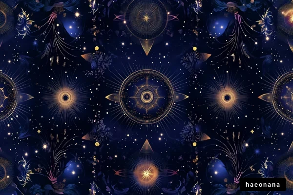 宇宙をテーマにした模様