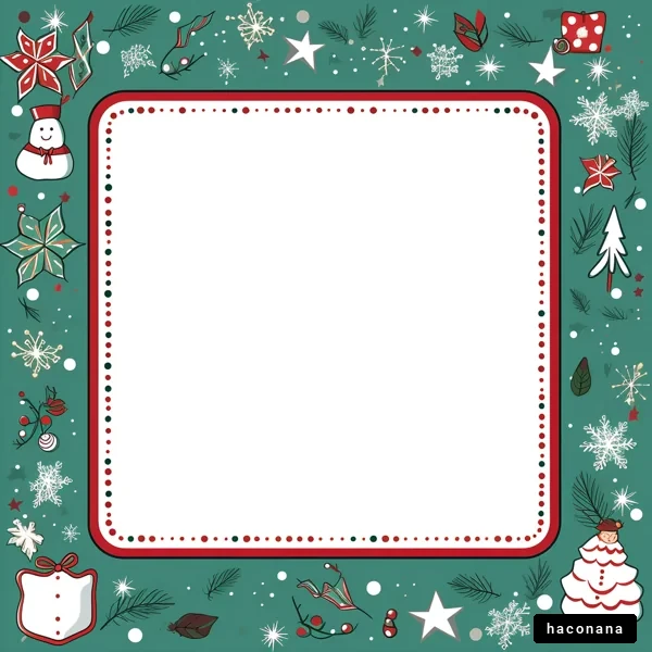 クリスマスの装飾フレーム