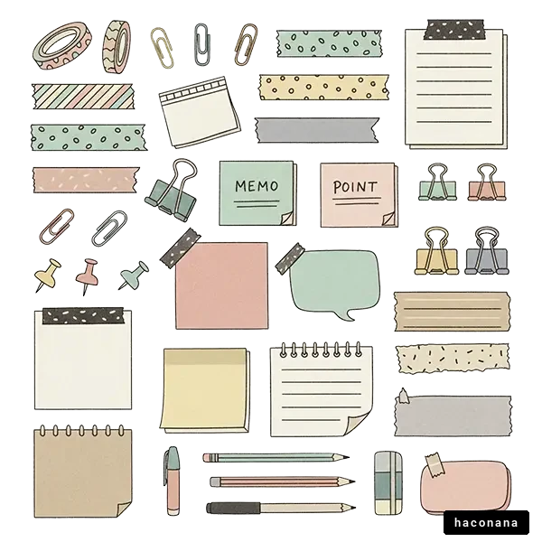 文房具素材セット