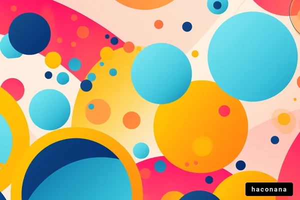 カラフルな円のデザイン
