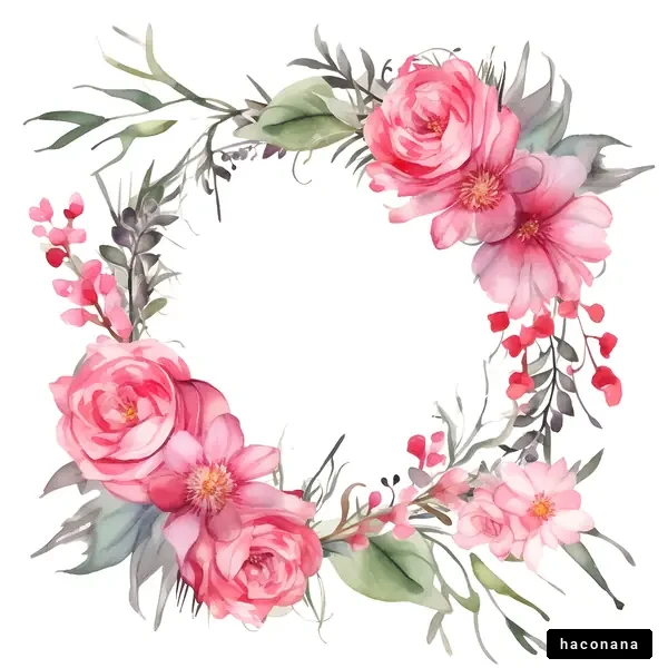 美しい花のフレーム