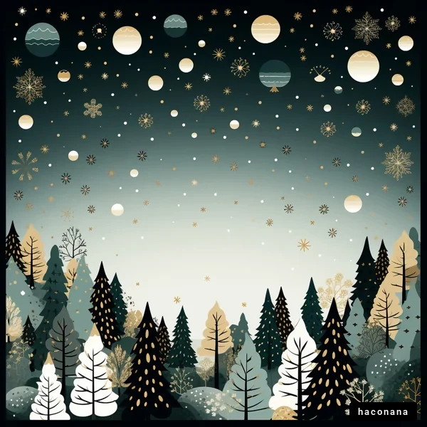 幻想的な冬の風景