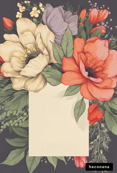 華やかな花のデザイン