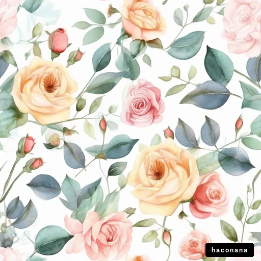 華やかな花柄の背景