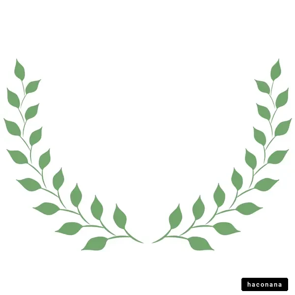 葉の装飾デザイン