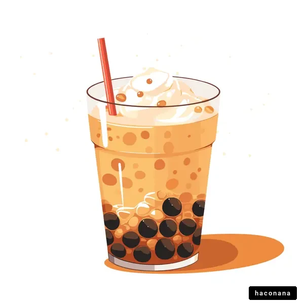 タピオカドリンクのイラスト