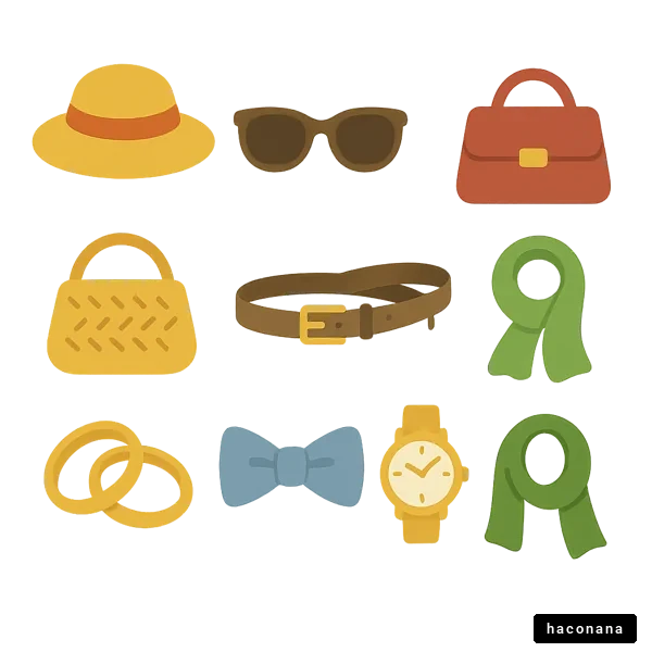 ファッションアイテムのコレクション