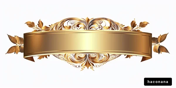 豪華な装飾のバナー