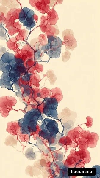 抽象的な植物デザイン