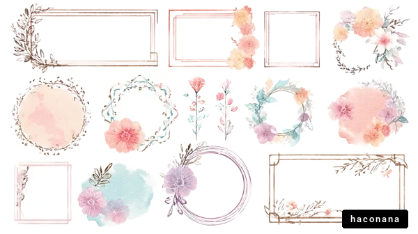 花のフレームコレクション