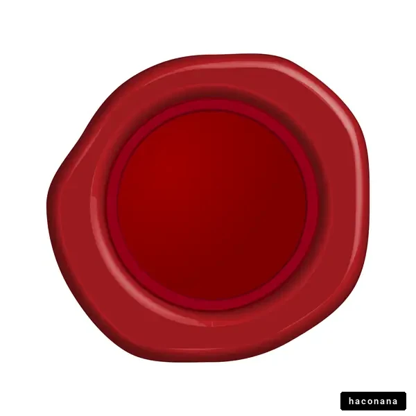 赤いワックス印