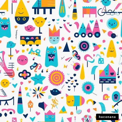 カラフルなパターンデザイン