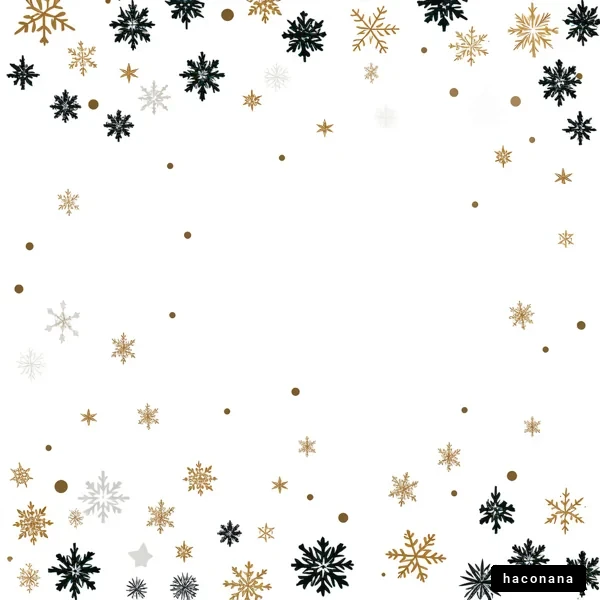 クリスマスの雪片