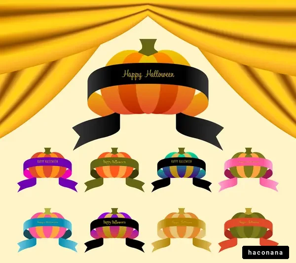 ハロウィンのデザイン素材