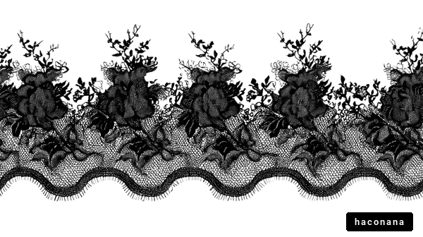 花柄のレース素材