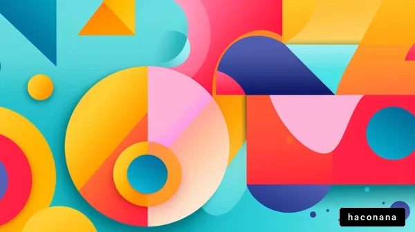 カラフルな抽象アート