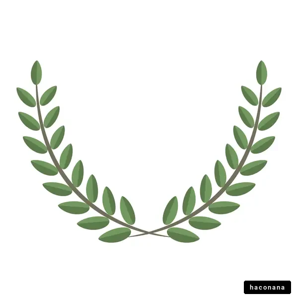 葉の冠のイラスト