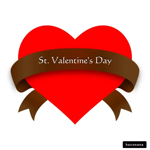 バレンタインデーのハートデザイン