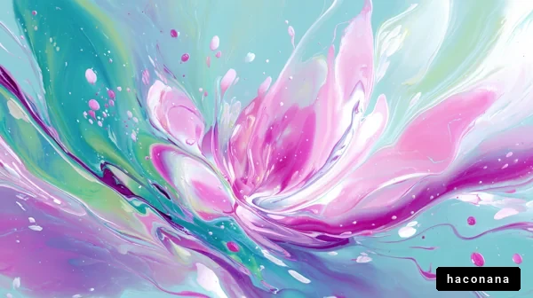 色彩豊かな抽象アート