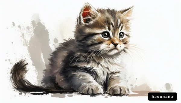 かわいい子猫のイラスト