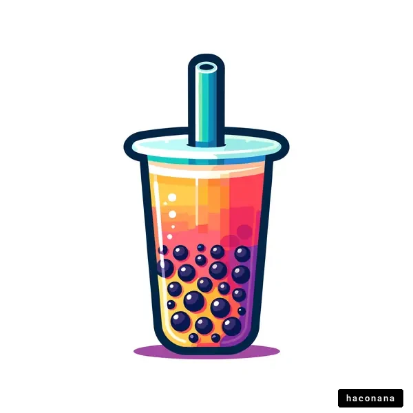 カラフルなタピオカドリンク