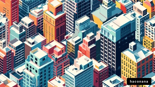 都市の高層ビル群