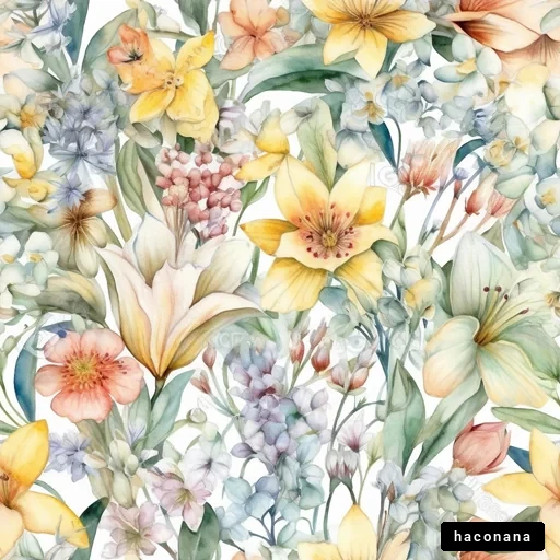 美しい花々のパターン