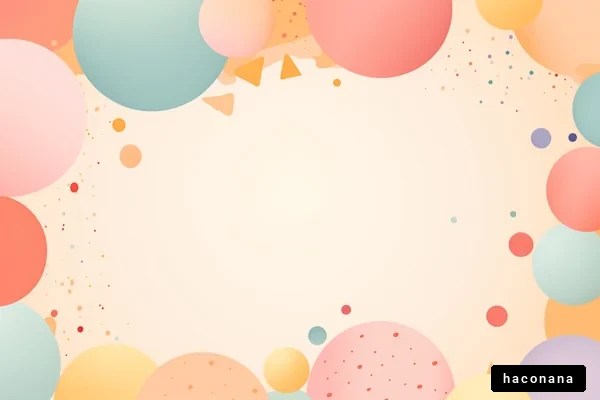 カラフルな円の背景