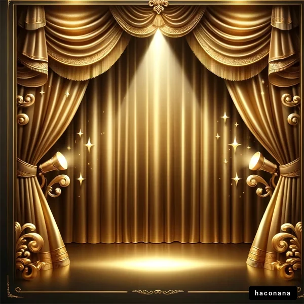 舞台背景の煌めき