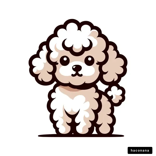 かわいいトイプードルのイラスト