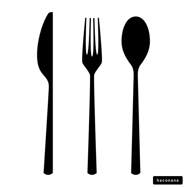カトラリーのシルエット