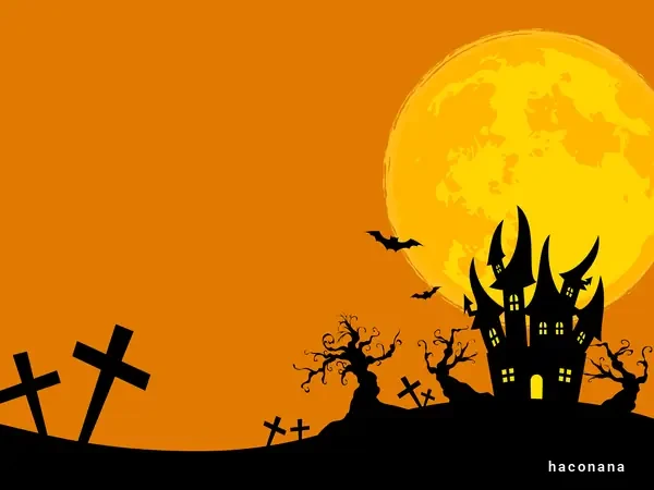 ハロウィーンの不気味な風景