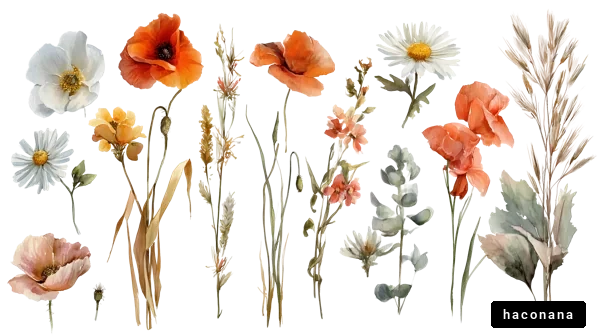 華やかな花々のアレンジ