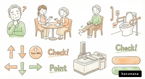 高齢者の生活サポートイラスト