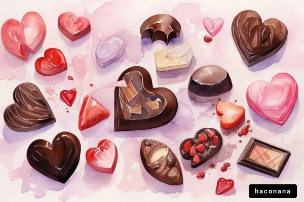 ハート型の美味しいチョコレート