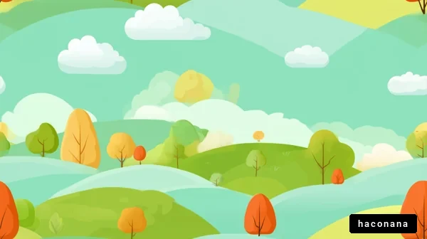 カラフルな自然の風景