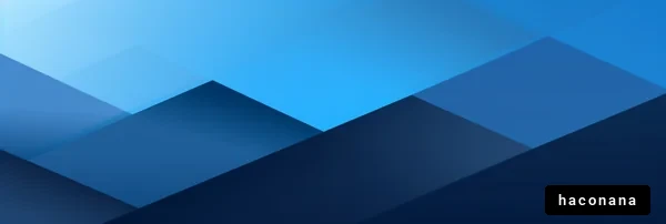 青い山のグラデーション