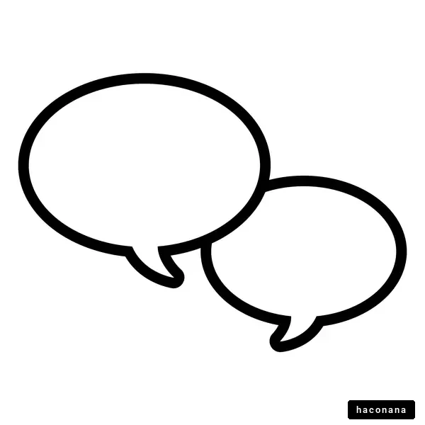 対話の吹き出しアイコン