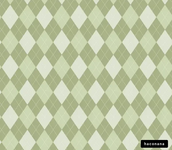 緑のアーガイルパターン