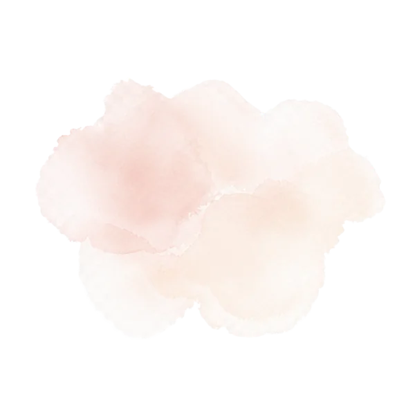 ピンク水彩にじみイラスト素材