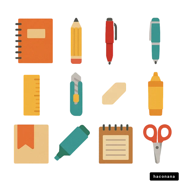 文房具のイラスト集