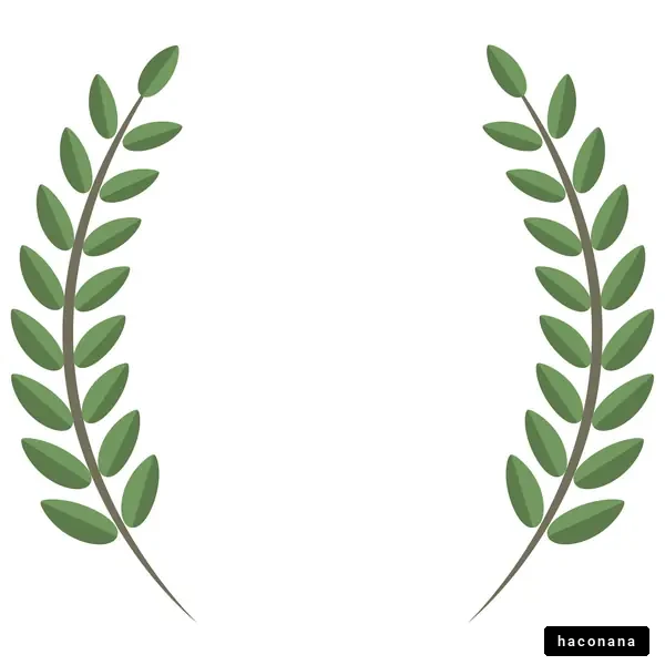 緑の葉のオーナメント